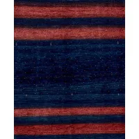 Zdjęcie Wełniany ciemnoniebieski dywan ręcznie tkany z Iranu - Jordan