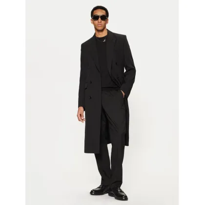 Zdjęcie AMI PARIS Płaszcz przejściowy HCO319.WV0037 Czarny Regular Fit