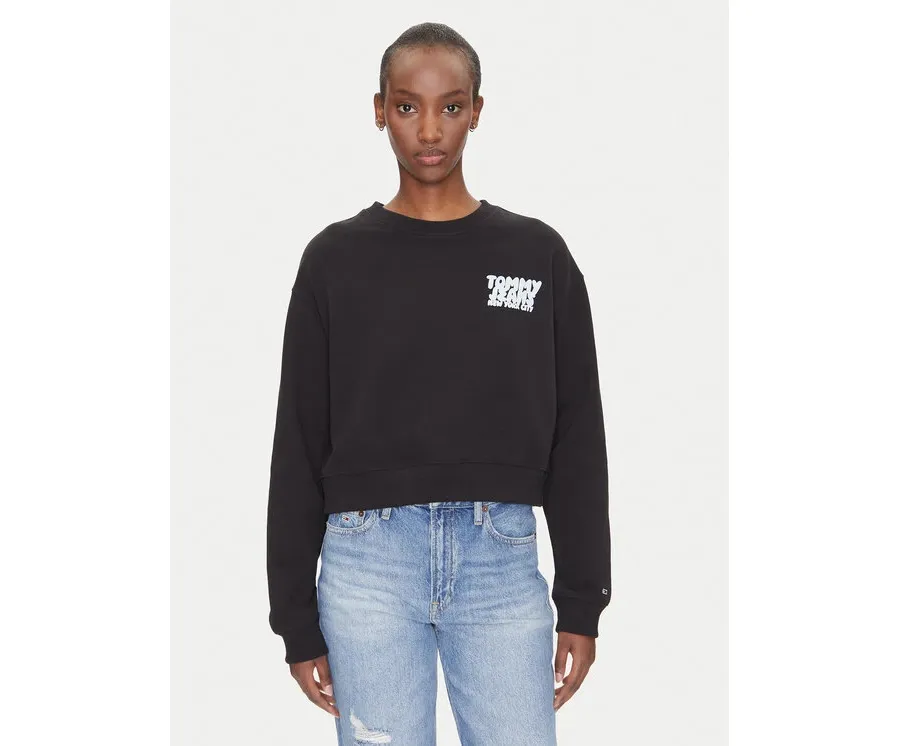 obrazek 1 Tommy Jeans Bluza DW0DW21345 Czarny Relaxed Fit