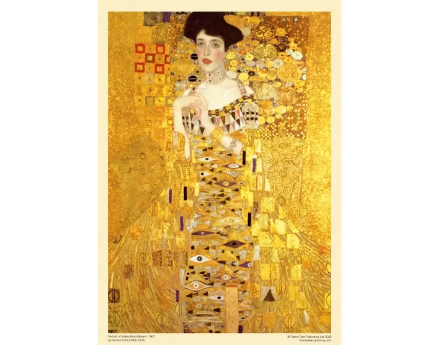 obrazek 2 Puzzle dla dorosłych Gustav Klimt: Adele Bloch Bauer - Flame Tree Publishing