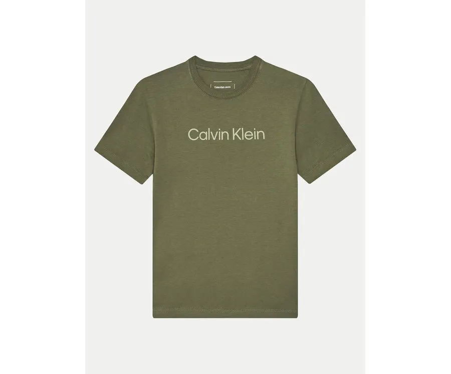 obrazek 1 Calvin Klein Jeans T-Shirt IU0IU00682 Zielony Regular Fit