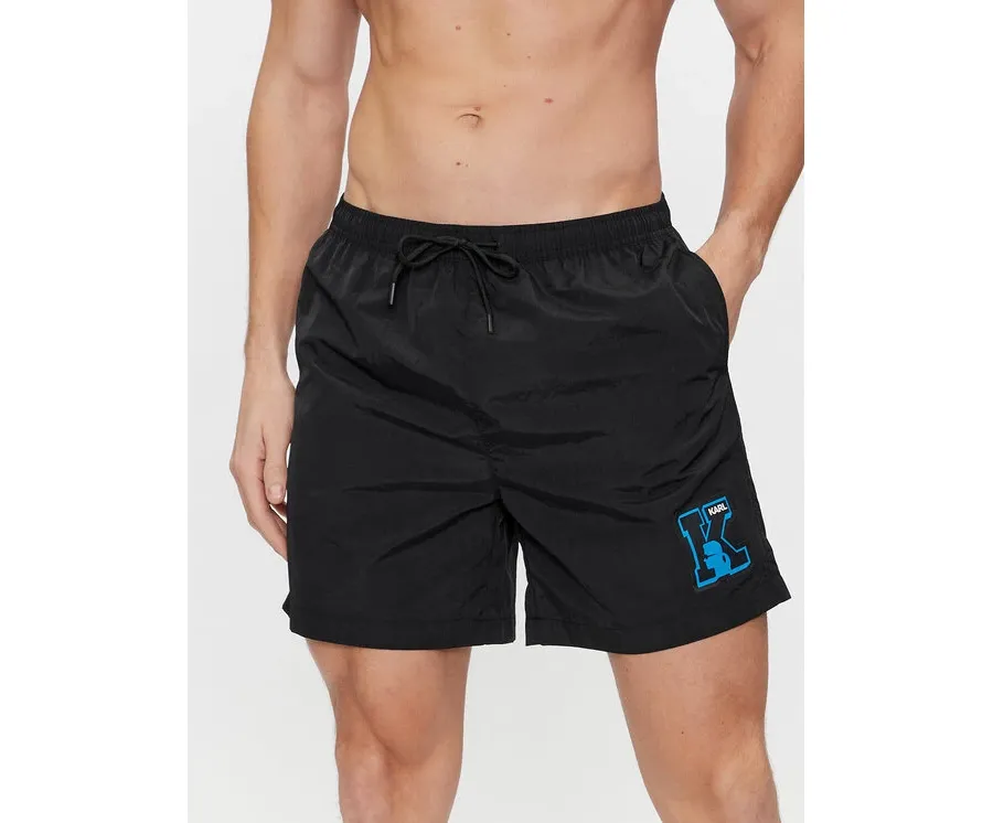 obrazek 1 KARL LAGERFELD Szorty plażowe 240M2202 Czarny Regular Fit