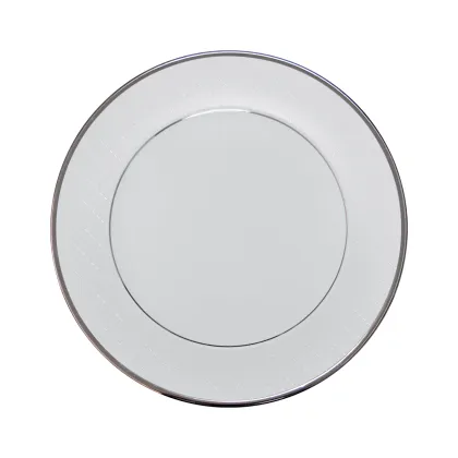 Zdjęcie Porcelanowy serwisowy talerz z kolekcji Ethereal White - Porcel
