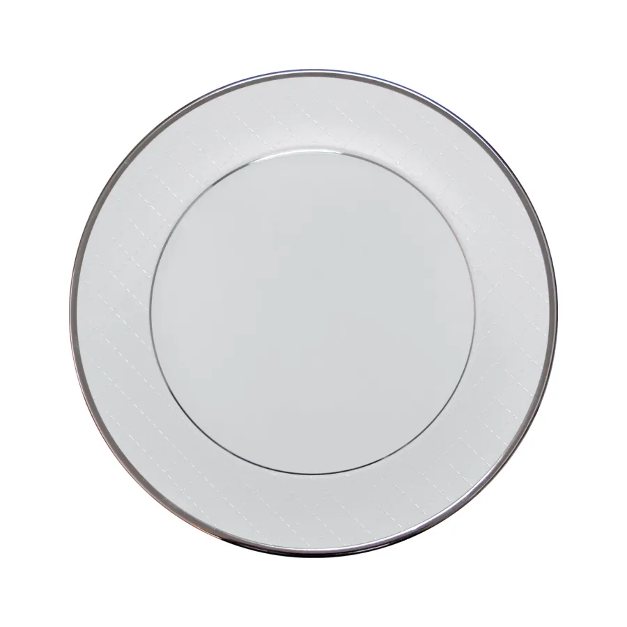 obrazek 1 Porcelanowy serwisowy talerz z kolekcji Ethereal White - Porcel