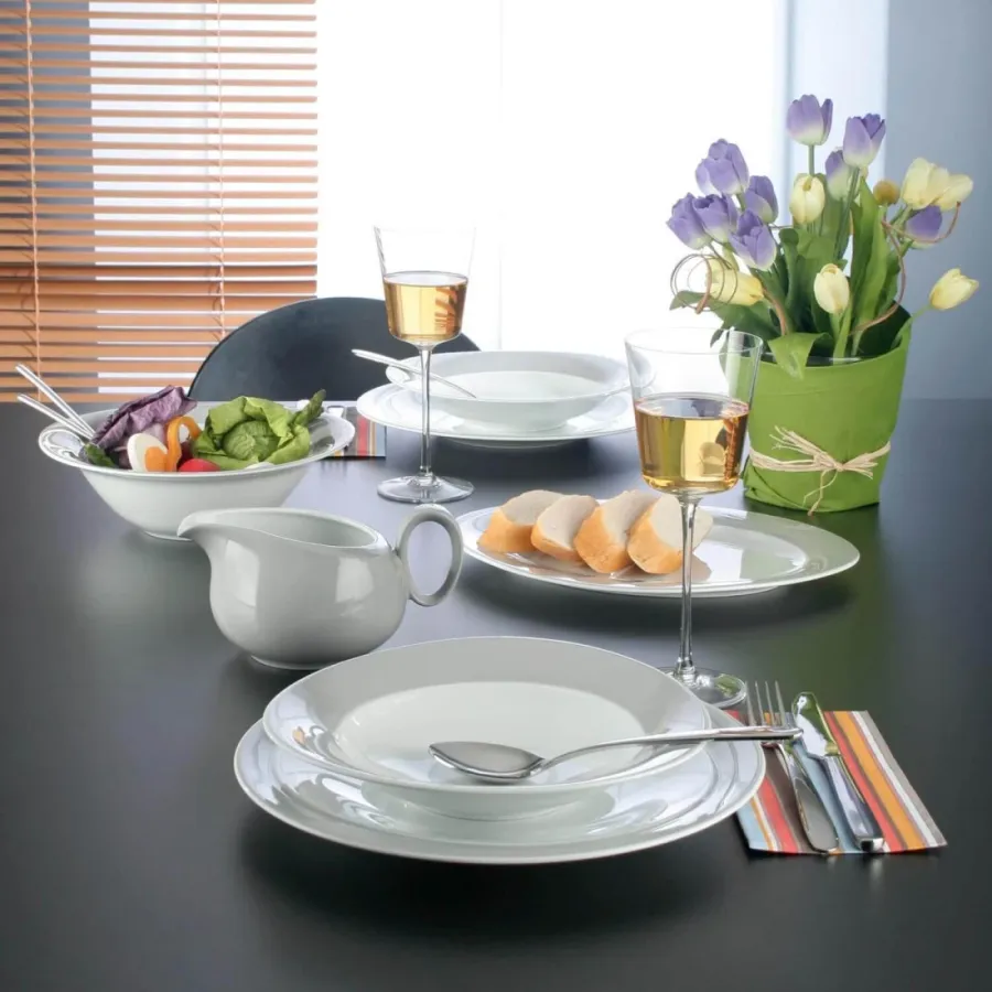 obrazek 2 Ekskluzywna duża porcelanowa filiżanka do kawy w kolorze kamiennym szarym - Seltmann Weiden