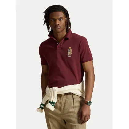 Zdjęcie Polo Ralph Lauren Polo 710973159001 Bordowy Custom Slim Fit