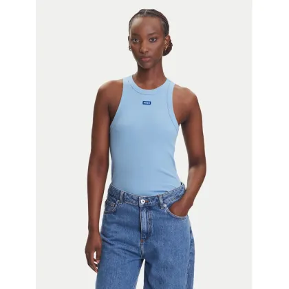 Zdjęcie HUGO Top Easy 50508857 Błękitny Slim Fit