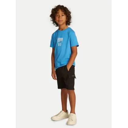 Zdjęcie Calvin Klein Jeans T-Shirt Good Level IB0IB02456 Niebieski Regular Fit