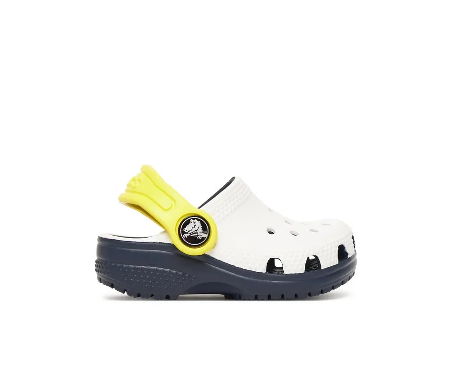 obrazek 1 Crocs Klapki Toddler Retro Sport Classic Clog 211265 Biały