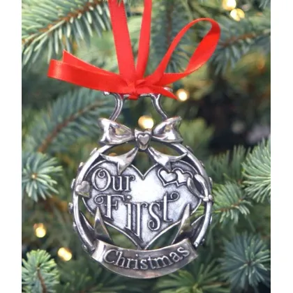 Zdjęcie Dekoracja choinkowa z pewteru -