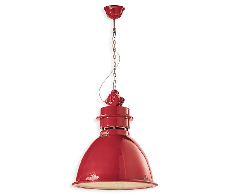 obrazek 2 Włoska duża lampa wisząca Industrial w stylu retro