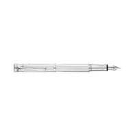 Picture Stylish silver fountain pen plated with rhodium - Waldmann