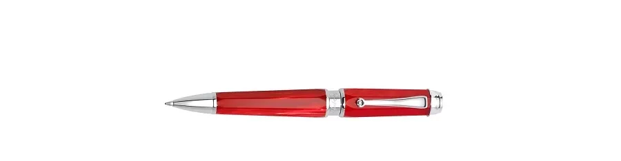 obrazek 4 Red Emblema Długopis Srebro Celluloid Montegrappa