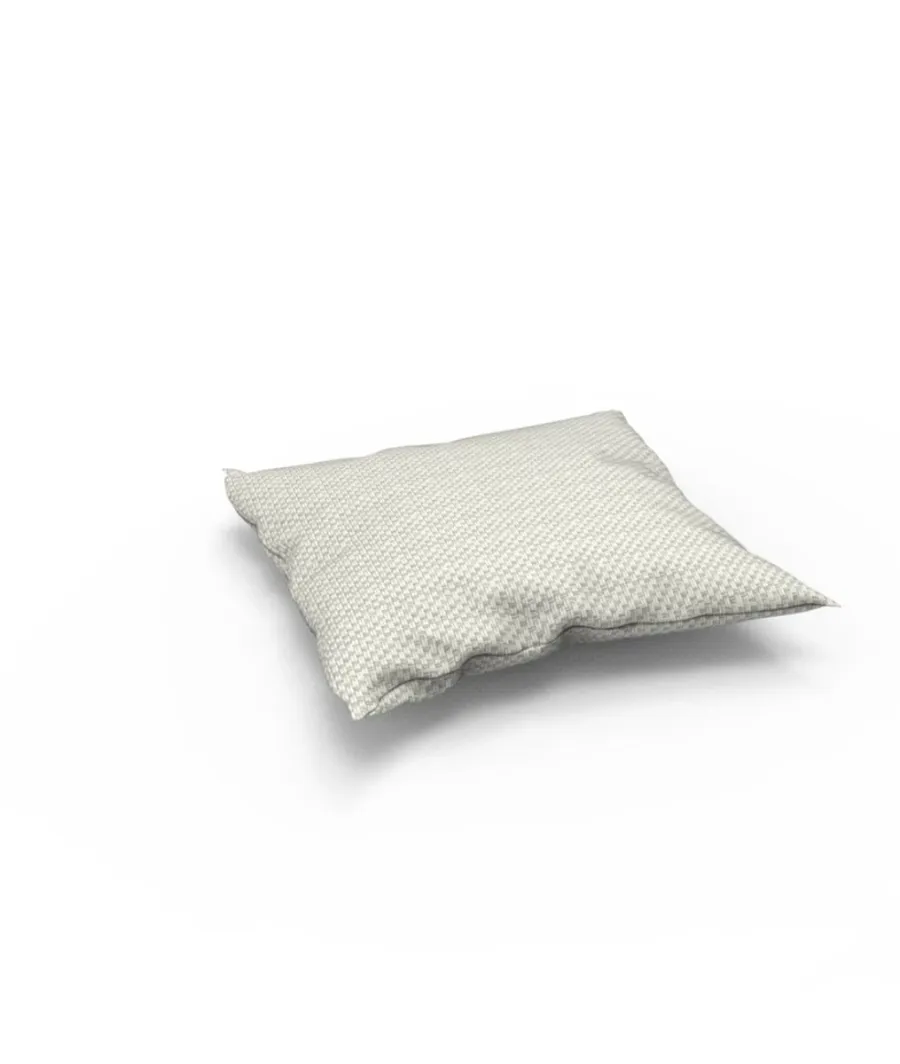 obrazek 1 Zestaw 5 kwadratowych poduszek Jolly 40×40 cm ze zdejmowanymi poszewkami z wodoodpornego materiału w kolorze perłowym