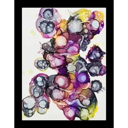 Zdjęcie Plum and lemon, tusze alkoholowe na papierze yupo