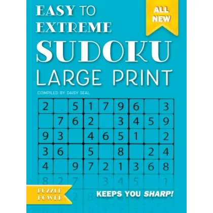 Zdjęcie Książka Łatwy do ekstremalnego Sudoku (duży nadruk) - Flame Tree Publishing