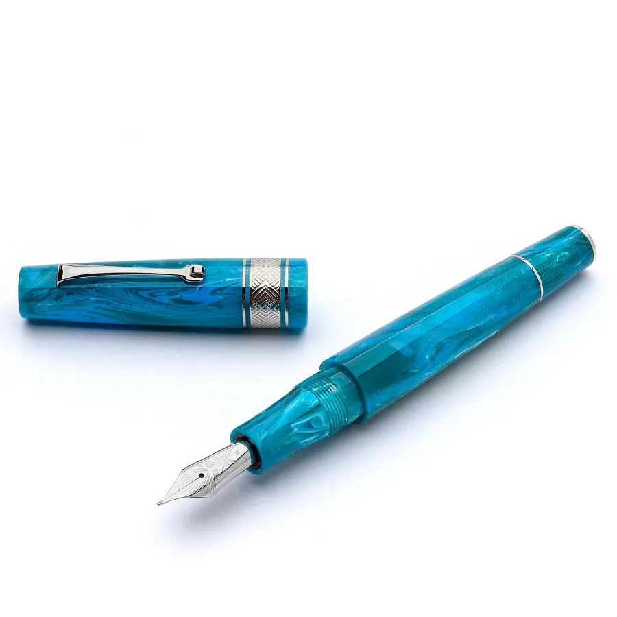 obrazek 1 Eleganckie niebieskie piór wieczne Leonardo ,, Star light Blue - Silver