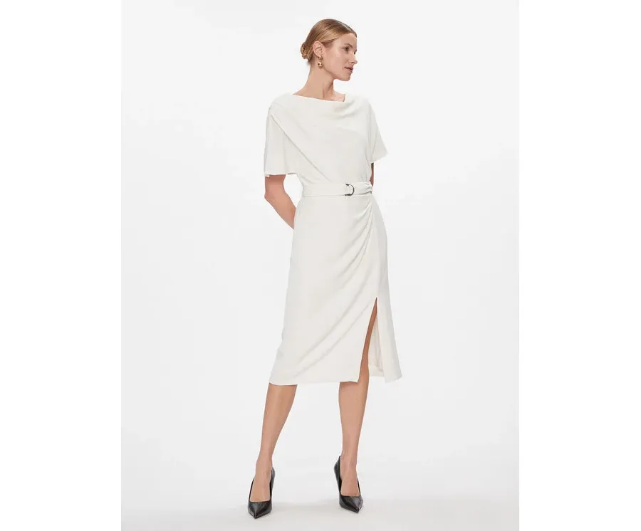 obrazek 1 DKNY Sukienka codzienna DD3J233A Écru Regular Fit