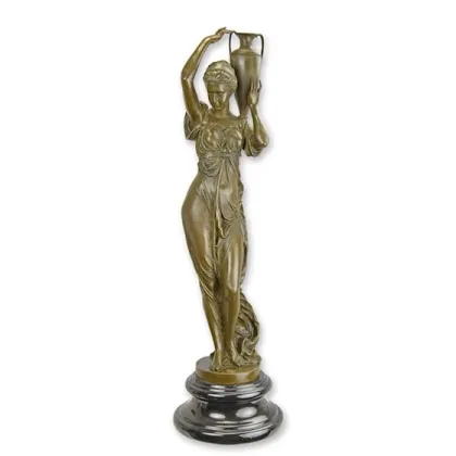 Zdjęcie Ekskluzywna rzeźba przedstawiająca Hebe z urną z brązu