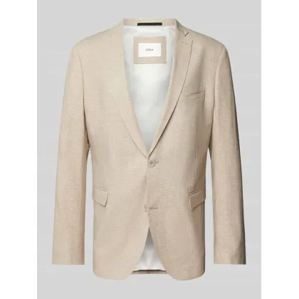 Zdjęcie Marynarka lniana z kołnierzem z połami model ‘PURE’