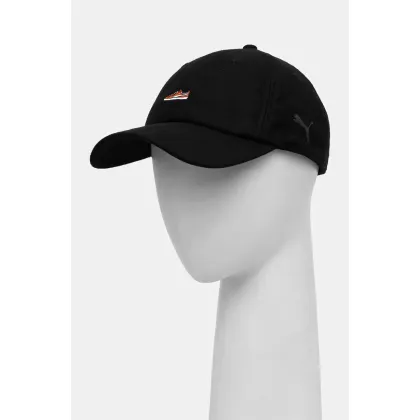 Zdjęcie Puma czapka z daszkiem Classics Graphic Dad Cap kolor czarny z aplikacją 025490