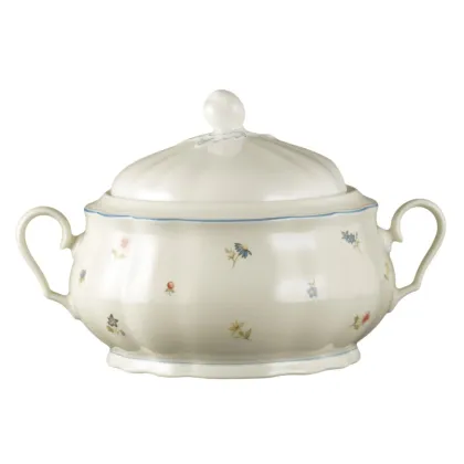 Zdjęcie Ekskluzywna porcelanowa misa z pokrywką w stylu klasycznym - Seltmann Weiden