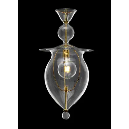 Zdjęcie Dekoracyjna lampa sufitowa z kryształowego szkła Murano