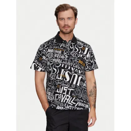 Zdjęcie Just Cavalli Polo 75OAG6R0 Czarny Regular Fit