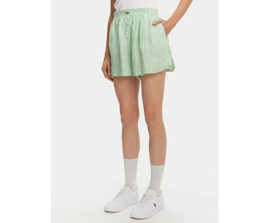 obrazek 1 Lacoste Szorty materiałowe FF0226 Zielony Relaxed Fit