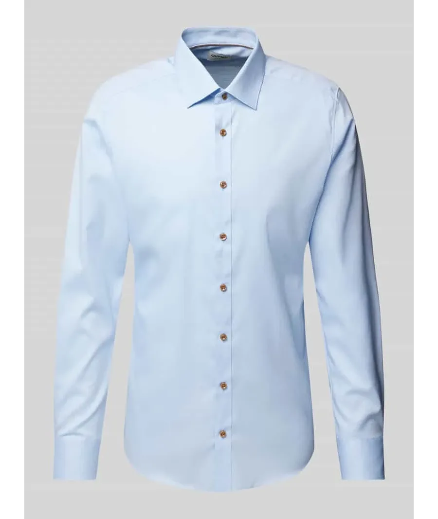 obrazek 1 Koszula biznesowa o kroju slim fit z kołnierzykiem typu kent