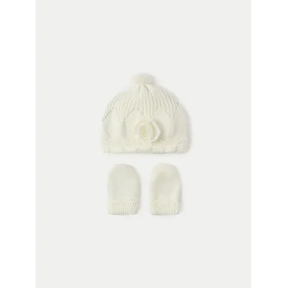 Zdjęcie Mayoral Zestaw Szalik i Czapka 9767 Écru