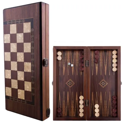 Zdjęcie Designerski komplet 35x15x5 cm do Backgammon - Helena Woodart