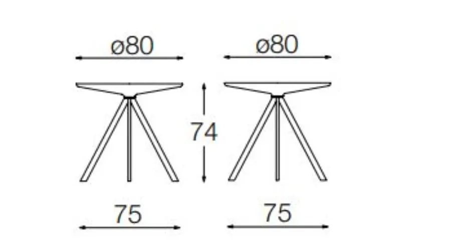 obrazek 3 Okrągły stolik kawowy Margarita ⌀80 cm, h. 74 cm