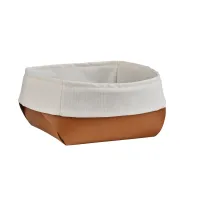 Picture Beautiful Flora bread basket 20x20xH9 cm in cognac color