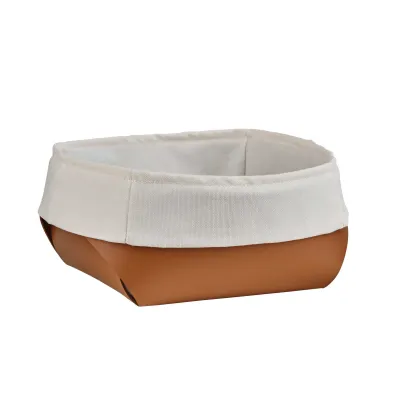 Picture Beautiful Flora bread basket 20x20xH9 cm in cognac color