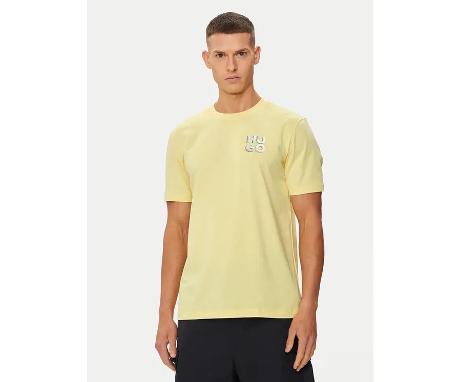 obrazek 1 Hugo T-Shirt Detzington241 50508944 Żółty Regular Fit HUGO
