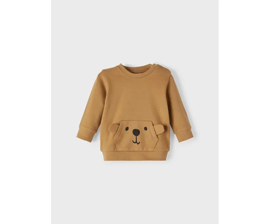 obrazek 1 NAME IT Bluza 13212774 Brązowy Regular Fit