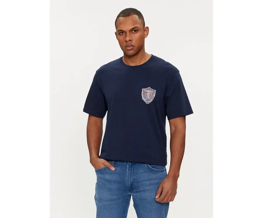 obrazek 1 Wrangler T-Shirt Americana 112350561 Granatowy Regular Fit
