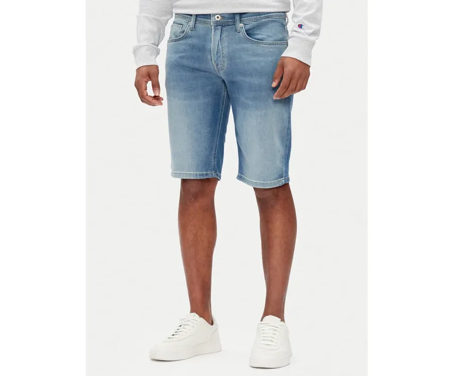 obrazek 1 Pepe Jeans Szorty jeansowe PM801075 Niebieski Slim Fit