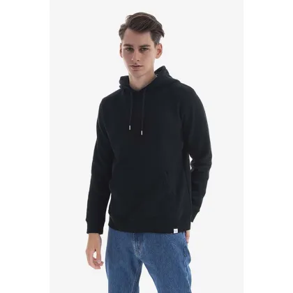 Zdjęcie Norse Projects bluza bawełniana Vagn Classic Hood męska kolor czarny z kapturem gładka N20.1276.9999-9999