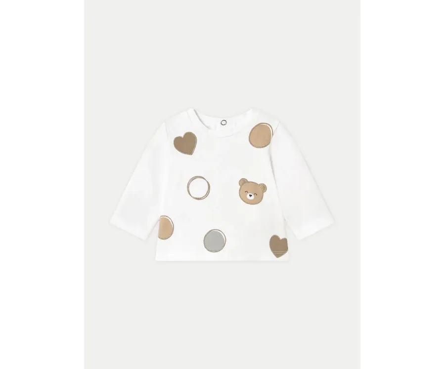 obrazek 1 Mayoral Bluzka 1071 Biały Regular Fit