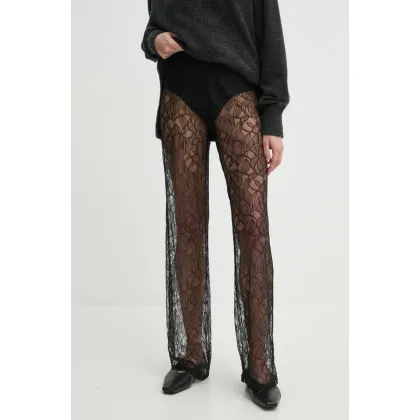 Zdjęcie Samsoe Samsoe spodnie SASAYLA damskie kolor czarny proste high waist F24400028