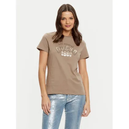 Zdjęcie Guess T-Shirt V5RI06 I3Z14 Brązowy Regular Fit