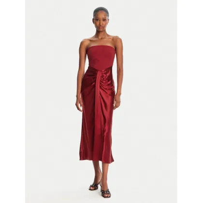 Zdjęcie STAUD Sukienka koktajlowa Wayfaaring R24F2160PS Czerwony Slim Fit