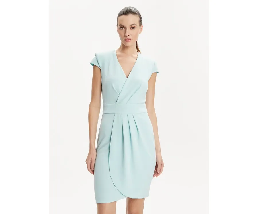 obrazek 1 Rinascimento Sukienka koktajlowa CFC0117720003 Turkusowy Regular Fit