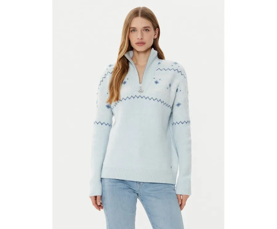 obrazek 1 Guess Sweter W4PR1A Z3LQ0 Niebieski Regular Fit