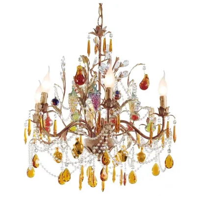 Zdjęcie Fascynujący żyrandol zdobiony kryształkami - Euro Lamp Art