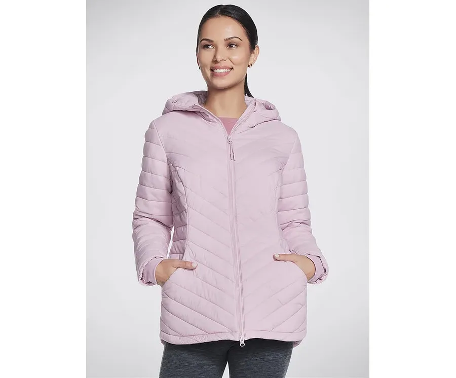obrazek 1 Skechers Kurtka anorak Goshield Everyday Parka JA5 Różowy Regular Fit