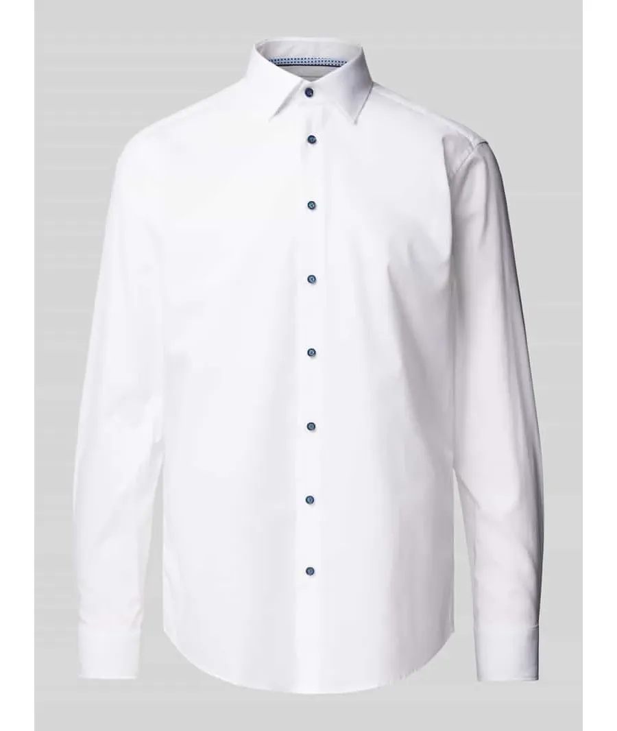 obrazek 1 Koszula biznesowa o kroju regular fit z kołnierzykiem typu kent