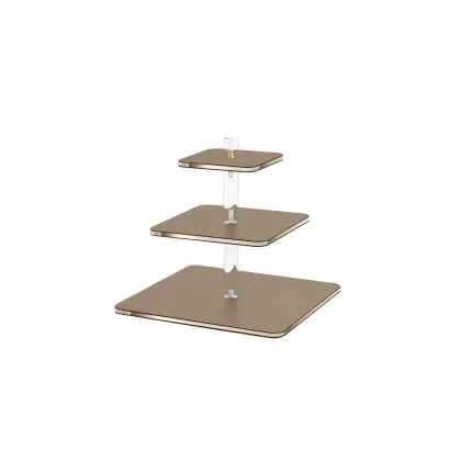 Zdjęcie Stylowy stojak do serwowania 30x30xH30 cm w kolorze cappuccino